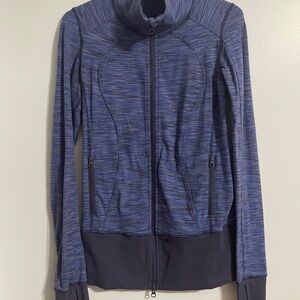 Lululemon Nice Asana Jacket Wee Are From Space Cadet Blue Size 4